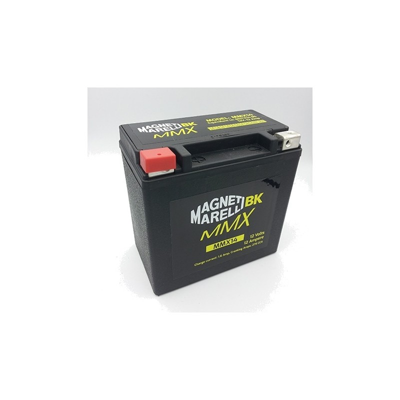MAGNETI MARELLI Bateria de moto activada precargada con mas potencia MM ULTRA LIFE MM14AH MMX14AH