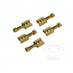 JMP Pack of 5 flat plug female cable connectors 0.5-1.0 6.3 MM 158.02.38