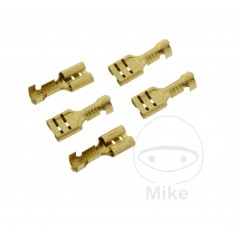 JMP Pack of 5 flat plug female cable connectors 1.0-2.5 6.3 MM ALTN: 1580833/777 158.02.41