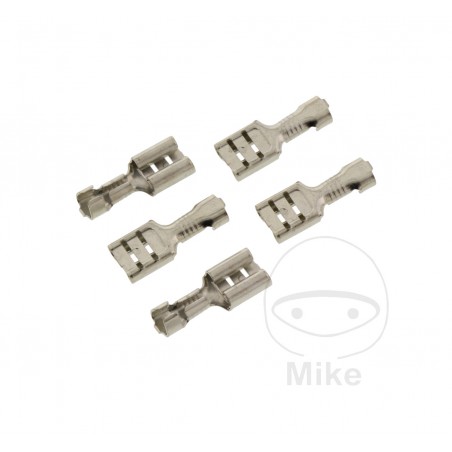 JMP Pack of 5 flat plug female cable connectors 1.0-2.5 6.3 MM 158.02.42