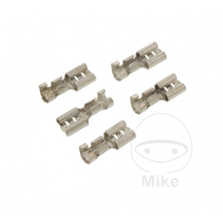 JMP Pack of 5 flat plug female cable connectors 2.5-6.0 6.3 MM 158.02.44