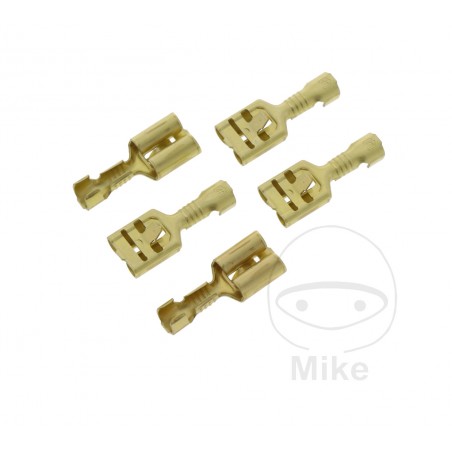 JMP Pack 5 conectores de cable hembra enchufe plano 0.5-1.0 6.3 MM 158.02.45