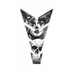 PUIG Protector de depósito con diseño calavera y póker SKULL POKER 21435