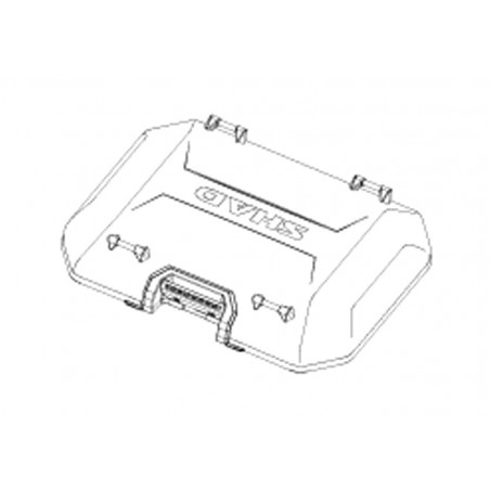 SHAD Aluminum suitcase cover SP ALU TC TERRA TR55 BLACK EDITION 203913RB