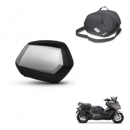 SHAD Maletas SH35 PREMIUM + herraje 3P bolsa interna KIT-434874