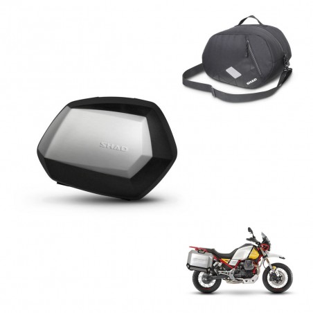 SHAD Maletas SH35 PREMIUM + herraje 4P bolsa interna KIT-435081