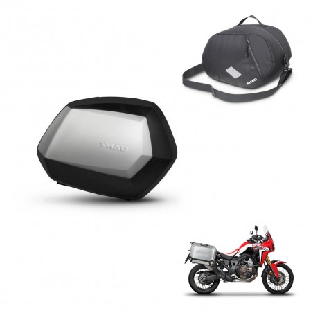 SHAD Maletas SH35 PREMIUM + herraje 4P bolsa interna KIT-435087