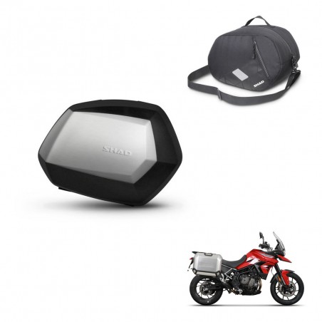 SHAD Maletas SH35 PREMIUM + herraje 4P bolsa interna KIT-435097