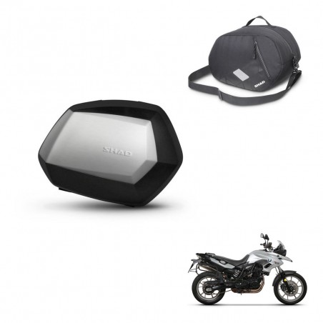 SHAD Maletas SH35 PREMIUM + herraje 4P bolsa interna KIT-435099