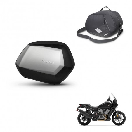 SHAD Maletas SH35 PREMIUM + herraje 4P bolsa interna KIT-435113