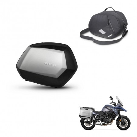 SHAD Maletas SH35 PREMIUM + herraje 4P bolsa interna KIT-435145