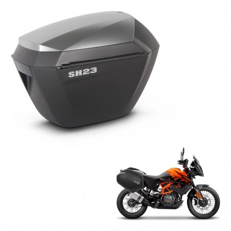 SHAD SH23 alu suitcases + mounting bracket KIT-435164