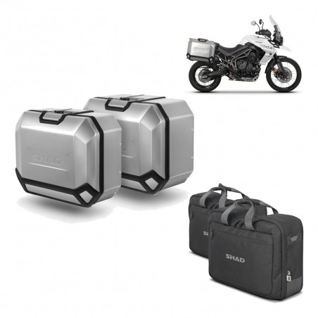 SHAD Maletas laterales + herraje 4P bolsa interna TR36 TR47 KIT-435244