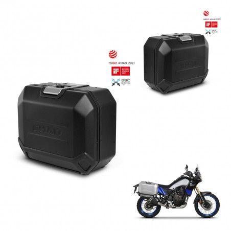 SHAD Maletas laterales + herraje 4p TR36L TERRA BLACK EDITION (1U) KIT-435366