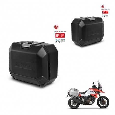 SHAD Side cases + 4p hardware TR36L TERRA BLACK EDITION (1U) KIT-435385
