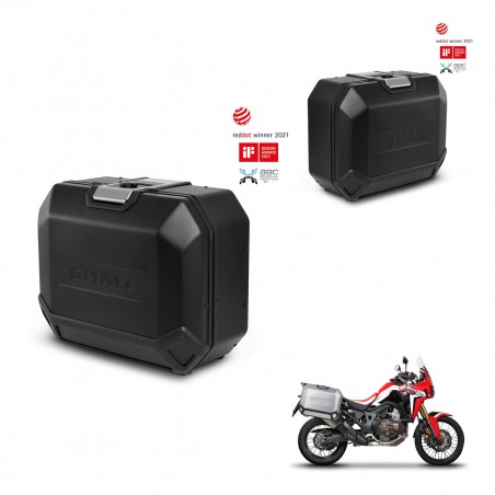 SHAD Side cases + 4p hardware TR36L TERRA BLACK EDITION (1U) KIT-435387