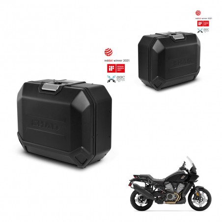 SHAD Maletas laterales + herraje 4p TR36L TERRA BLACK EDITION (1U) KIT-435412
