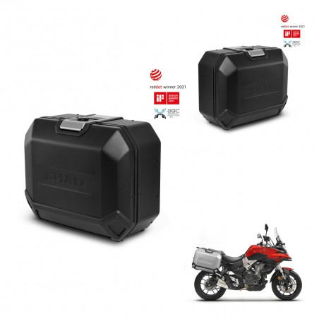 SHAD Maletas laterales + herraje 4p TR36L TERRA BLACK EDITION (1U) KIT-435420