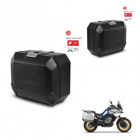 SHAD Maletas laterales + herraje 4p TR36L TERRA BLACK EDITION (1U) KIT-435432