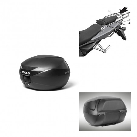 SHAD Trunk SH39 + mounting bracket backrest KIT-436949