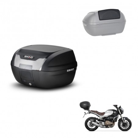 SHAD Baul SH40 + soporte montaje respaldo KIT-437772