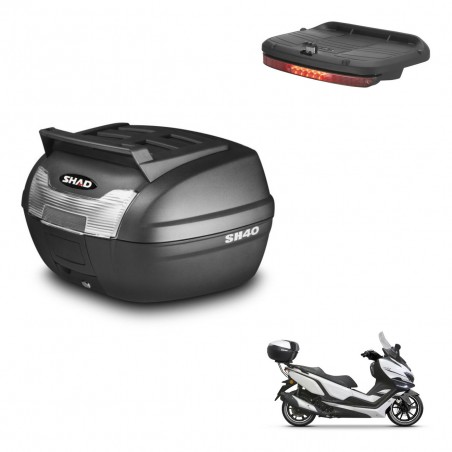 SHAD Baul SH40 parrilla superior + soporte montaje luz de freno KIT-437915