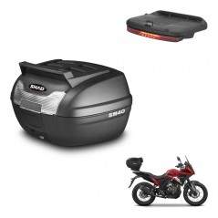 SHAD Baul SH40 parrilla superior + soporte montaje luz de freno KIT-438031
