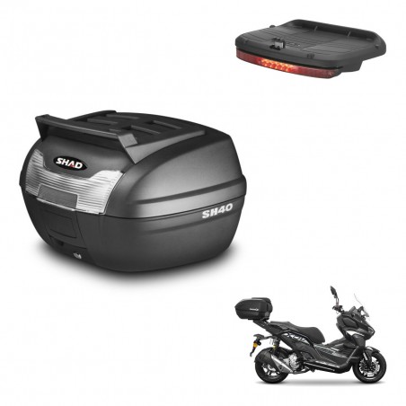 SHAD Baul SH40 parrilla superior + soporte montaje luz de freno KIT-438035