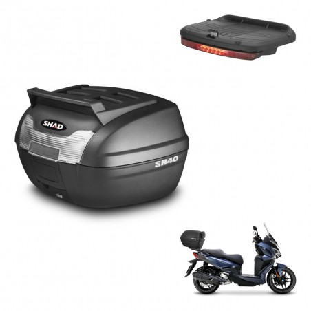 SHAD Baul SH40 parrilla superior + soporte montaje luz de freno KIT-438047