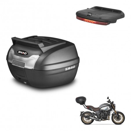 SHAD Baul SH40 parrilla superior + soporte montaje luz de freno KIT-438155