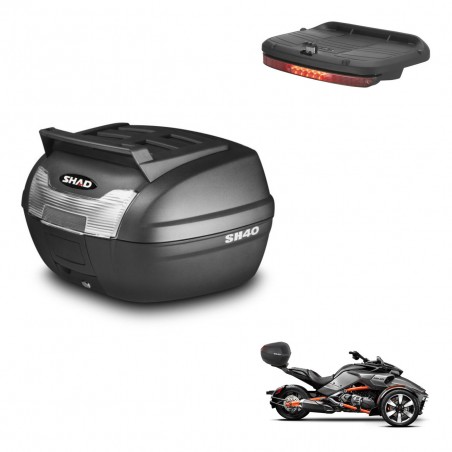 SHAD Trunk SH40 upper grill + mounting bracket brake light KIT-438163