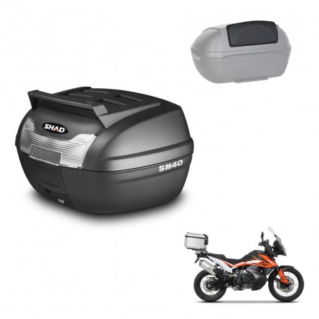 SHAD Trunk SH40 upper grill + mounting bracket backrest KIT-438256