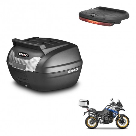 SHAD Baul SH40 parrilla superior + soporte montaje luz de freno KIT-438287