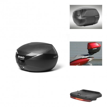 SHAD Baul SH39 carbon + soporte montaje accesorios KIT-438322
