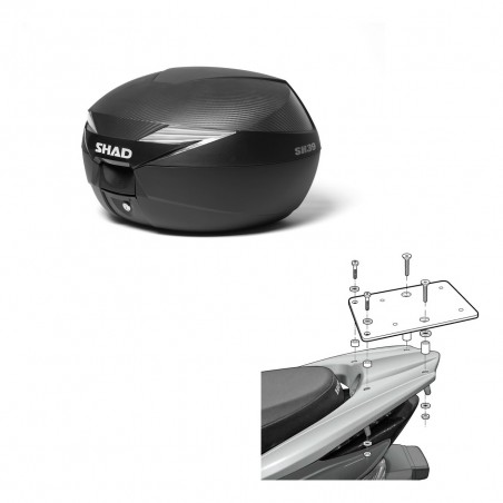 SHAD Baul SH39 carbon + soporte montaje KIT-438326
