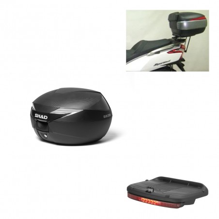SHAD Baul SH39 carbon + soporte montaje luz de freno KIT-438351