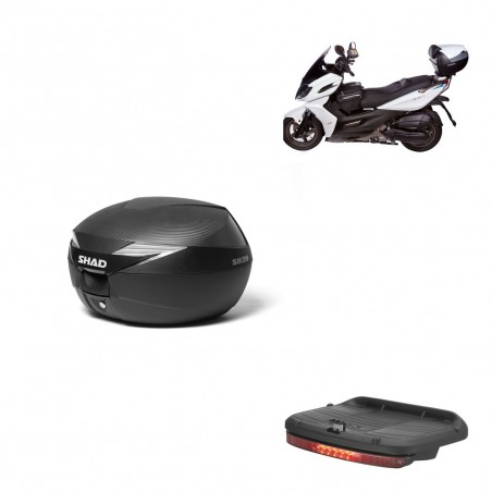 SHAD Baul SH39 carbon + soporte montaje luz de freno KIT-438357