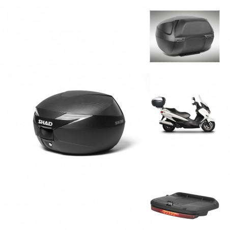 SHAD Baul SH39 carbon + soporte montaje accesorios KIT-438373