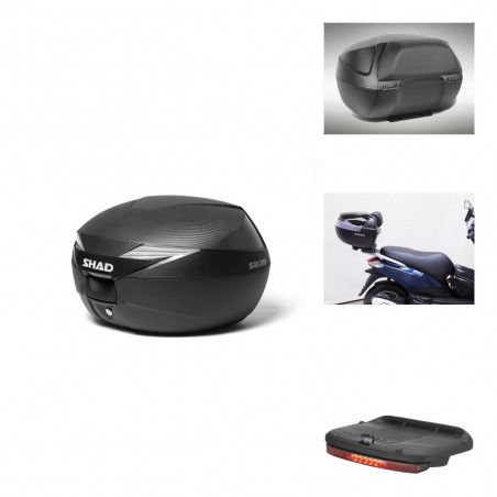 SHAD Baul SH39 carbon + soporte montaje accesorios KIT-438388