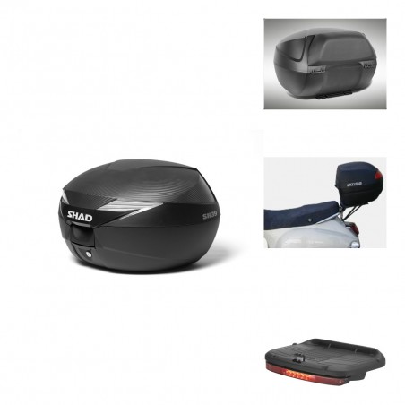 SHAD Baul SH39 carbon + soporte montaje accesorios KIT-438397