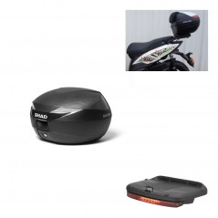 SHAD Baul SH39 carbon + soporte montaje luz de freno KIT-438405