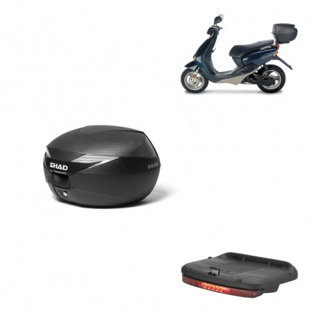 SHAD Baul SH39 carbon + soporte montaje luz de freno KIT-438435