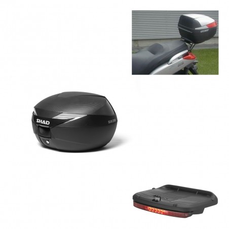 SHAD Baul SH39 carbon + soporte montaje luz de freno KIT-438447