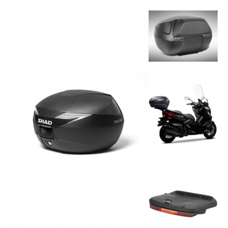 SHAD Baul SH39 carbon + soporte montaje accesorios KIT-438451