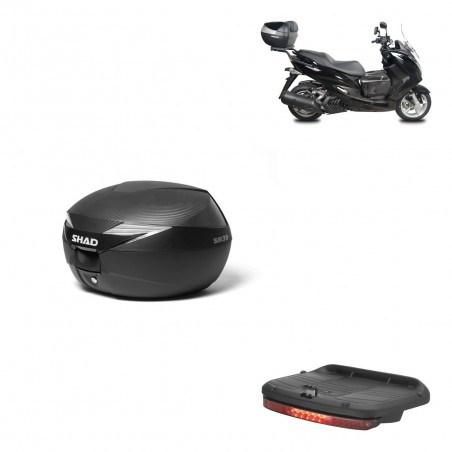 SHAD Baul SH39 carbon + soporte montaje luz de freno KIT-438468