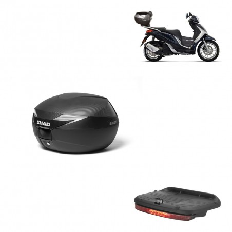 SHAD Baul SH39 carbon + soporte montaje luz de freno KIT-438480