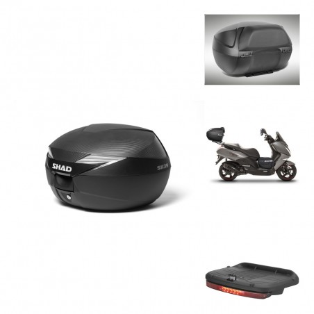 SHAD Baul SH39 carbon + soporte montaje accesorios KIT-438493