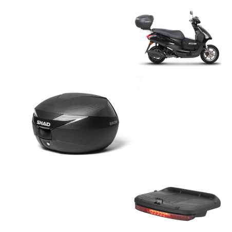 SHAD Baul SH39 carbon + soporte montaje luz de freno KIT-438495