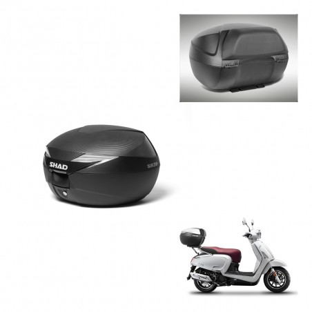 SHAD Baul SH39 carbon + soporte montaje respaldo KIT-438500