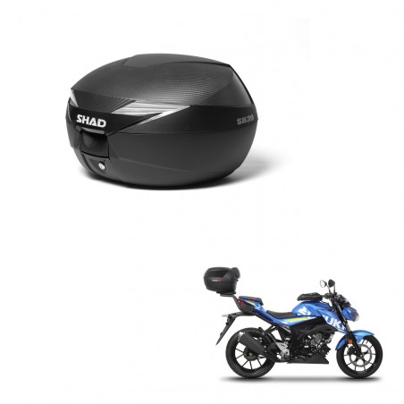 SHAD Baul SH39 carbon + soporte montaje KIT-438502